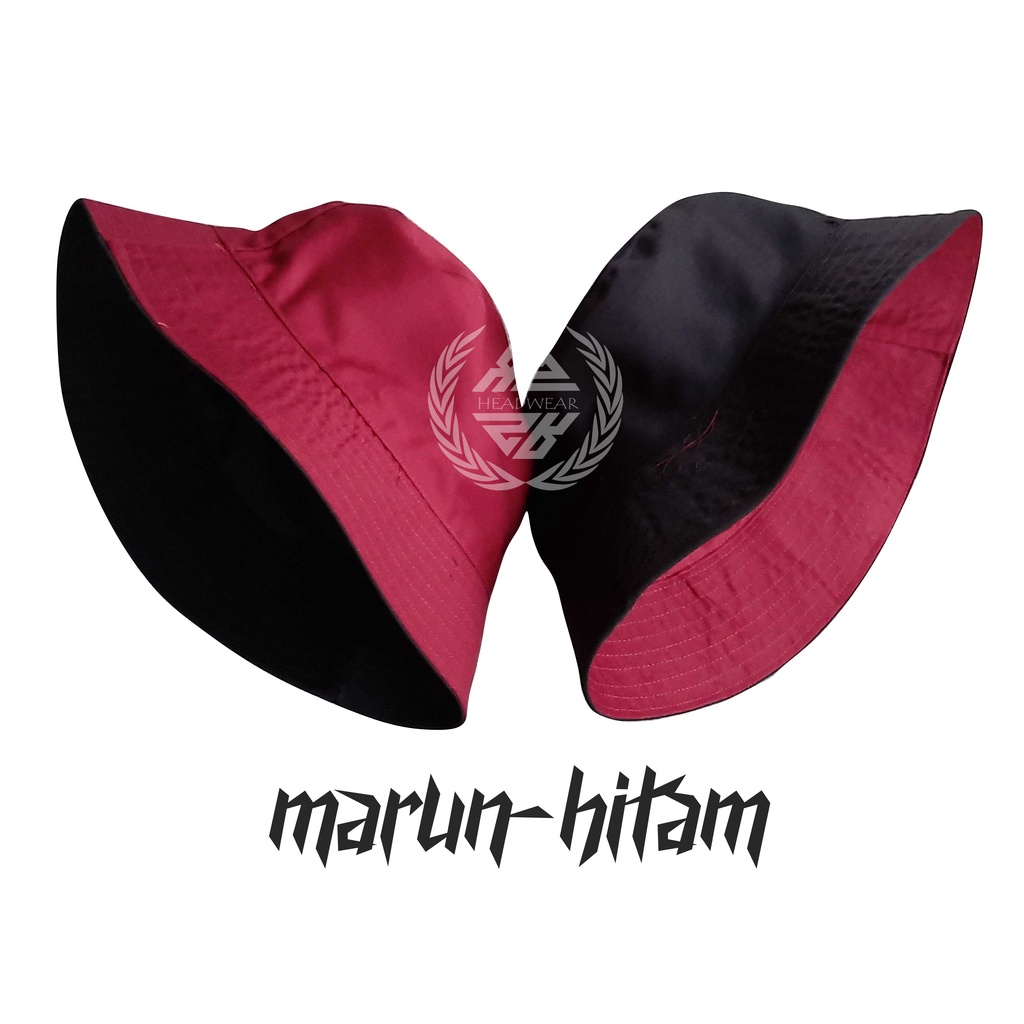 Topi Bucket Hat Premium Korean Style 2 Warna Pria dan Wanita