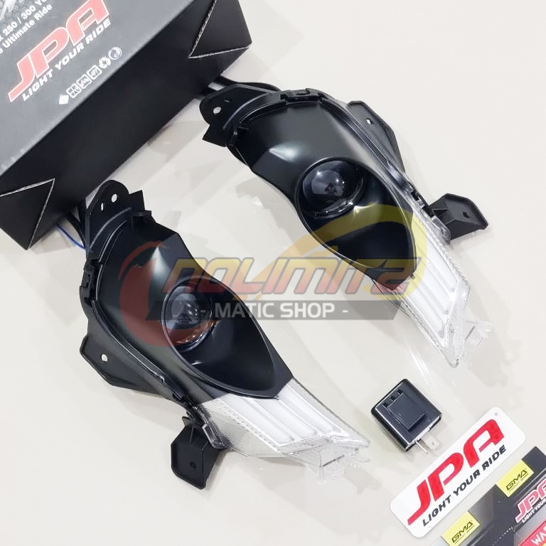 Lampu Sein JPA Pro J Sorot Projector Senja Yamaha XMAX OLD