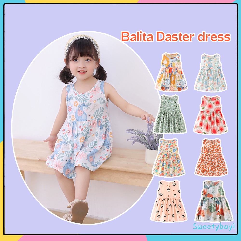 Sweetybayi Dress bayi anak katun Dress baju anak motif bunga Sabela dress bayi lucu