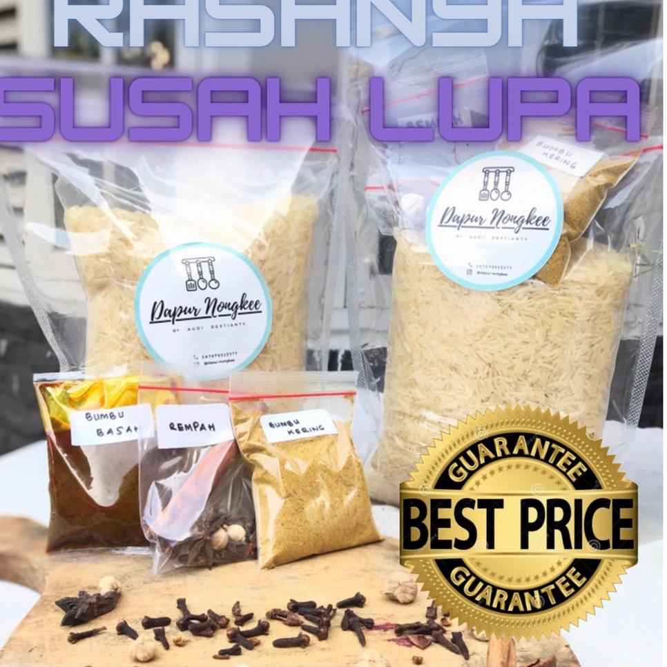 

○ Nasi Kebuli Instan , Beras Basmati 1kg lengkap dgn Bumbu Nasi Kebuli ♣