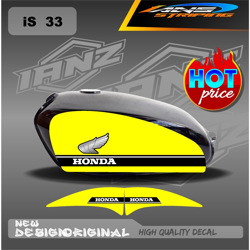 DECAL STRIPING LIST TANGKI CB100 HOLOGRAM / NON HOLOGRAM IS33