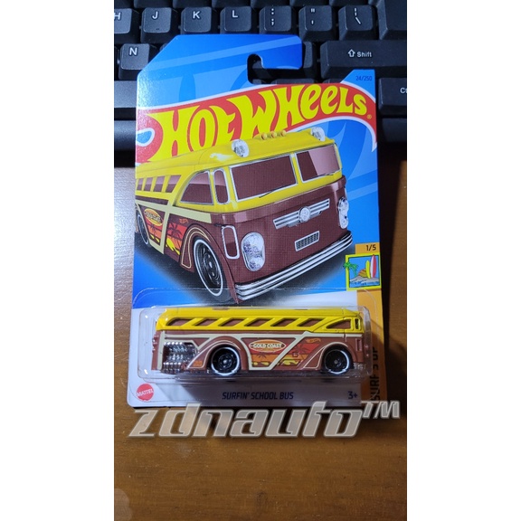 Hot Wheels Hotwheels Surfin School Bus Coklat