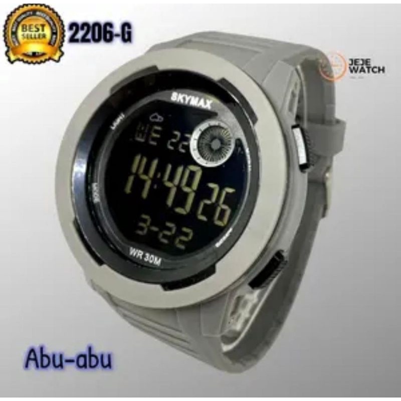 Jam tangan pria skymax 2206-G Digital FREE BOX