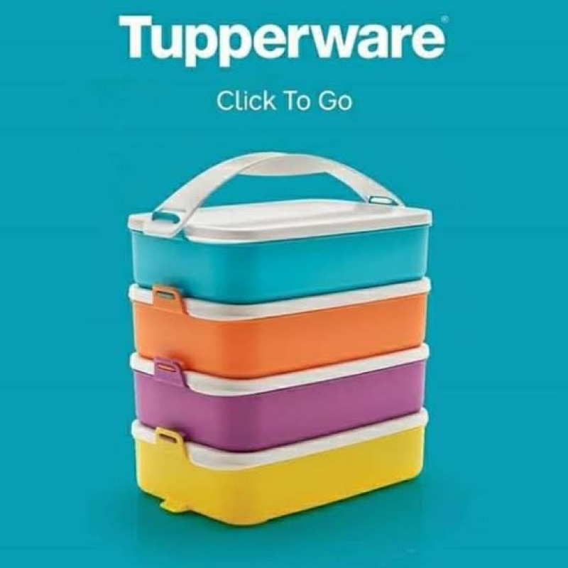 Tupperware Click To Go Set Rantang 4 susun