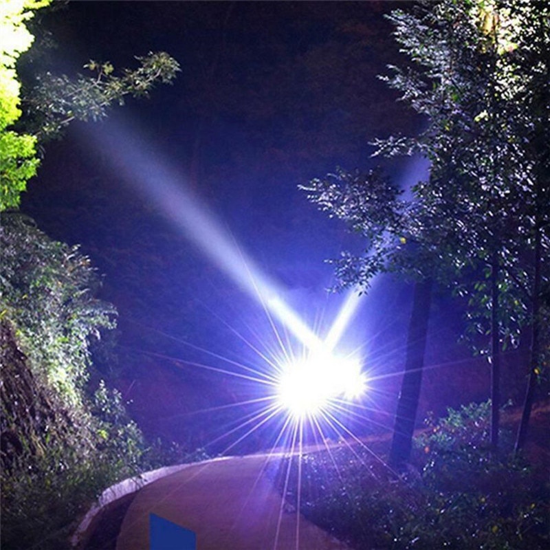 SENTER LED USB TELESCOPIC SUPERTERANG SENTER LED SUPERTERANG MULTIFUNGSI ZOOM CREE T6 + 2 x XPE 15000 Lm