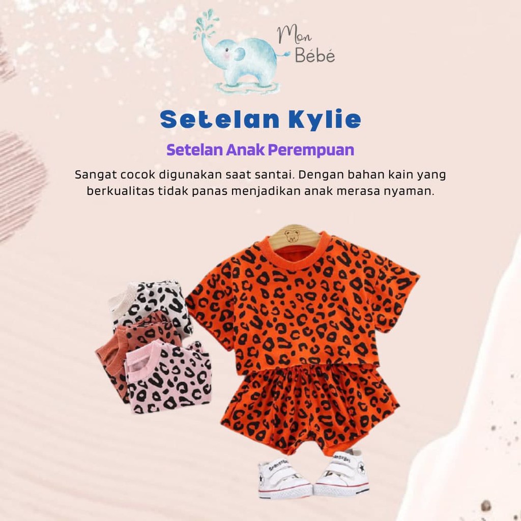 stelan motif macan anak perempuan