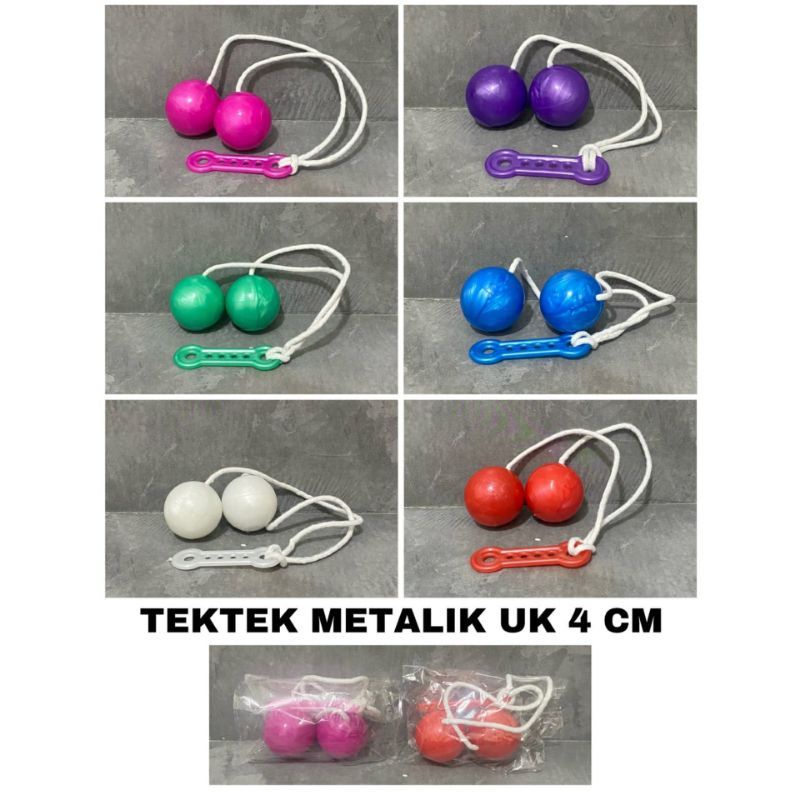 Mainan tek-tek tok-tok jadul latto lato/katto 1set