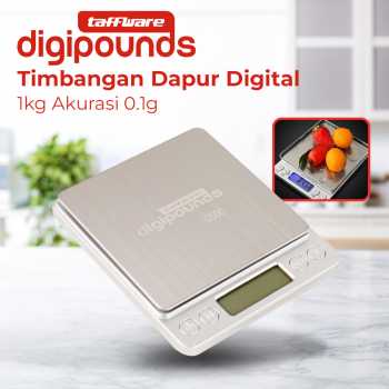 Taffware Digipounds Timbangan Dapur Digital 1kg Akurasi 0.1g - i2000