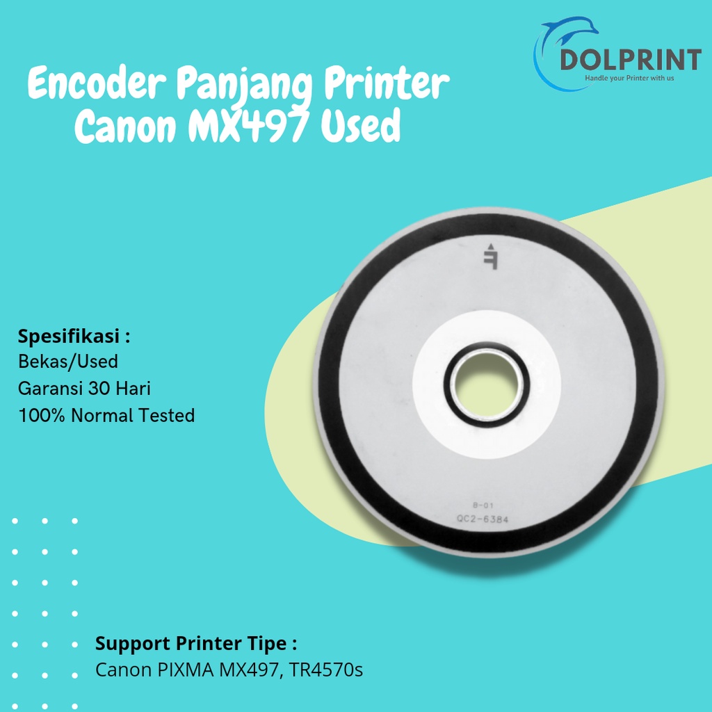 Encoder Bulat Canon MX497 Bekas Like New, Timing Disk MX497 Printer Canon MX497 Used