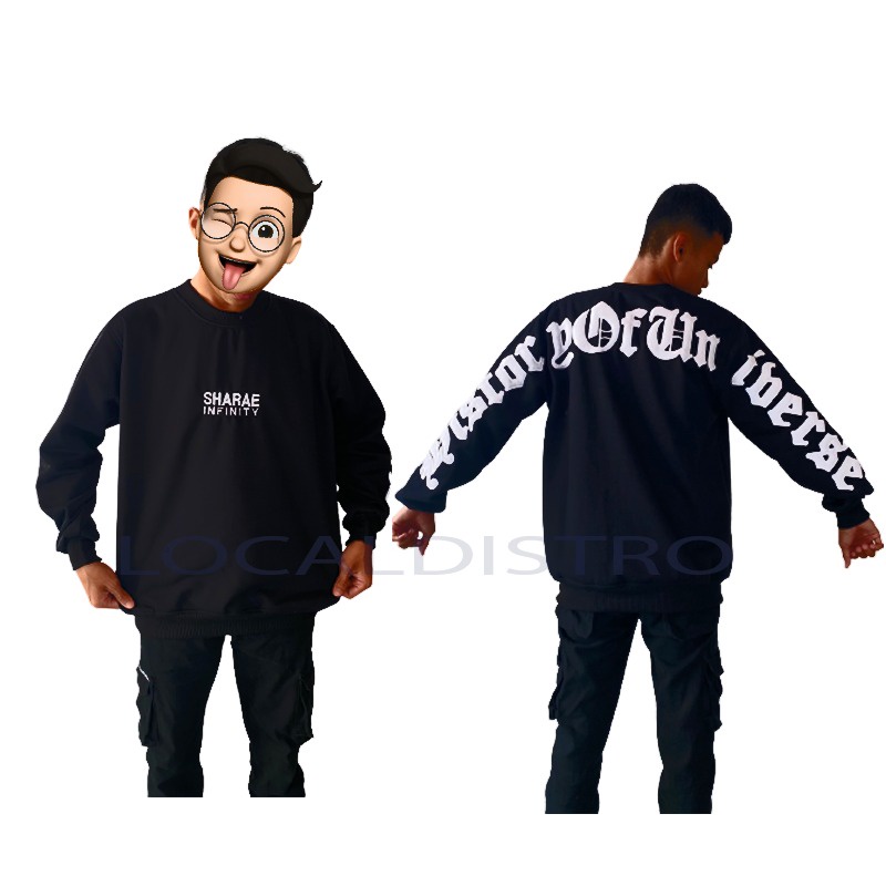 (TERBARU) Hoodie SHARAE BORDIR Branded Full teks Bordir Unisex Pria Wanita