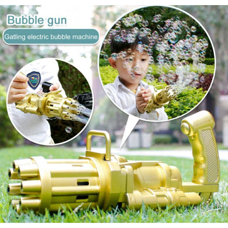 Mainan Gelembung sabun super powerfull shoot bubble