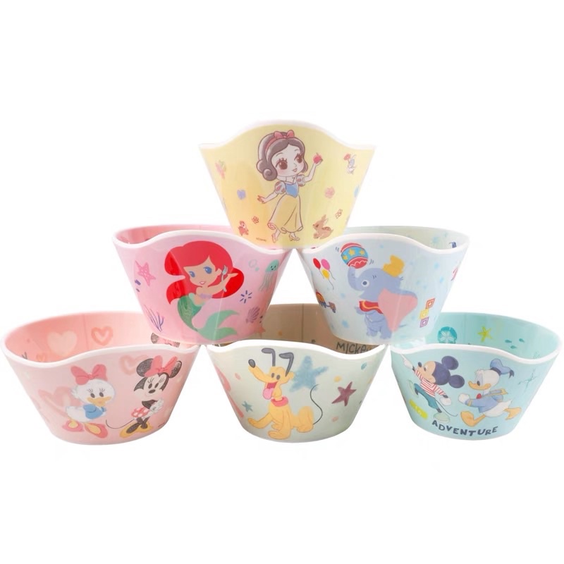 MANGKOK BOWL ANAK MELAMINE DISNEY ORIGINAL / Snow White Ariel Dumbo Mickey Minnie Donald