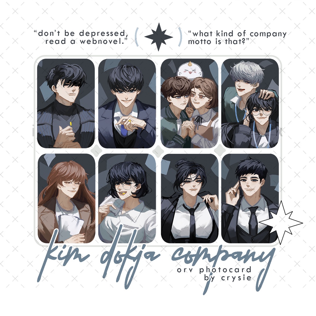 kim dokja company ┊ orv photocard by crysie