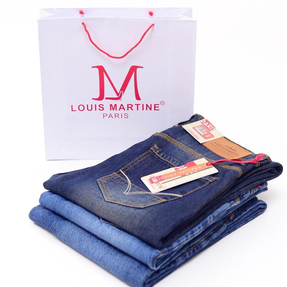 Jeans Panjang Pria terbaru import wisker louis martine berkualitas fedding jins blue
