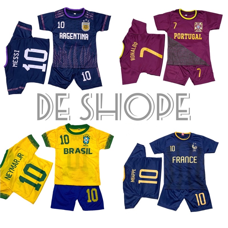 SETELAN BAJU BOLA ANAK / SET BOLA ANAK LAKI LAKI TERBARU / BAJU OLAHRAGA ANAK TERMURAH / KAOS OLAHRAGA ANAK / BAJU FUTSAL ANAK .