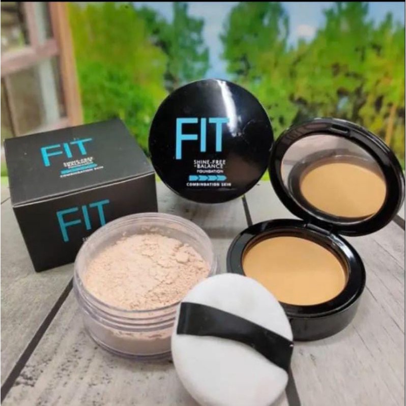 mybelline new york powder fit me 2in1 tabur dan basah ORIGINAL 100% BPOM