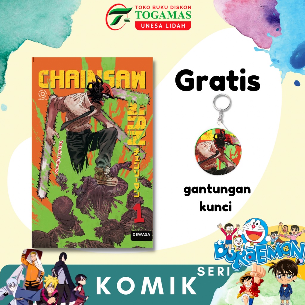 PRE ORDER! KOMIK CHAINSAW MAN 01/02/03 KARYA FUJIMOTO TATSUKI / DENJI / POWER / HAYAKAWA AKI / MAKIMA