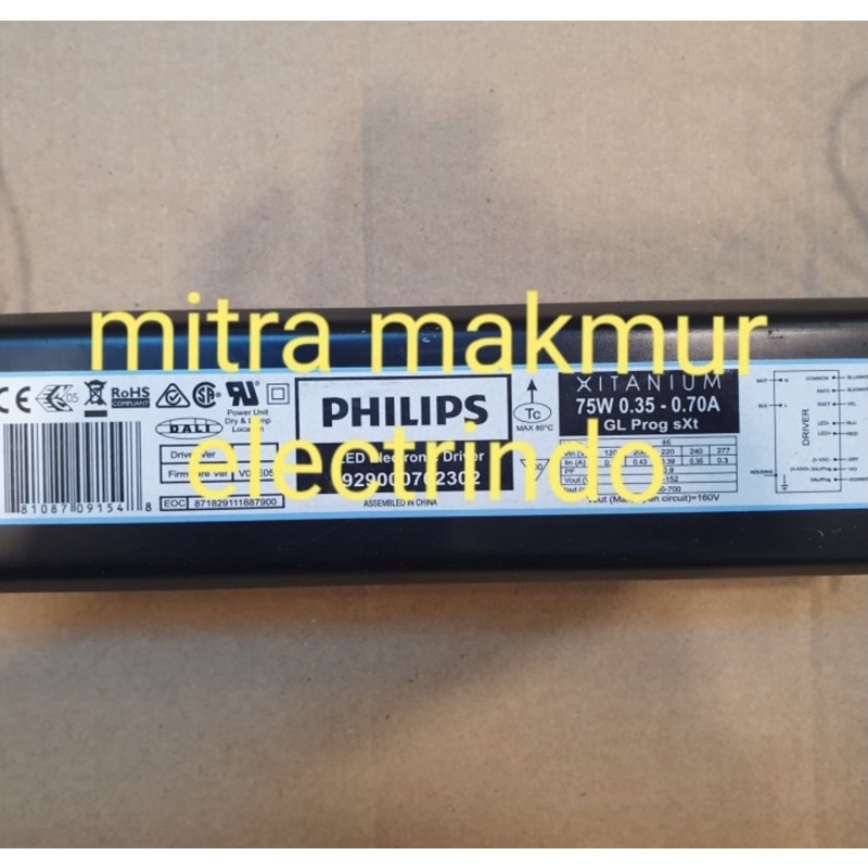 ballast xitanium pju philips led 75watt / ballast pju philips brp371 70w brp 372 70w