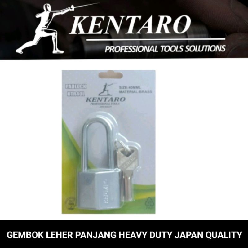 GEMBOK HEAVY DUTY 40MM L/PANJANG ( ANTI MALING ) KENTARO JAPAN QUALITY