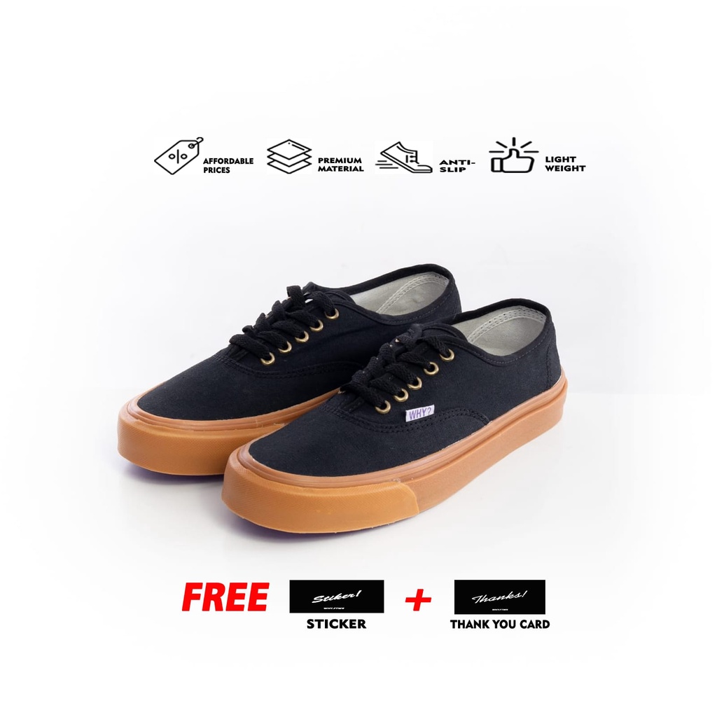 Sepatu Why Footwear - Otentik Sambo Black Gum