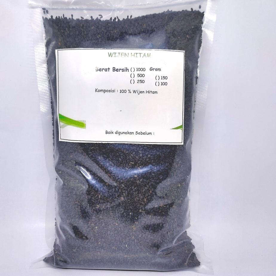 

☪ 1000gr Black Sesame Seed (Wijen Hitam) ❈