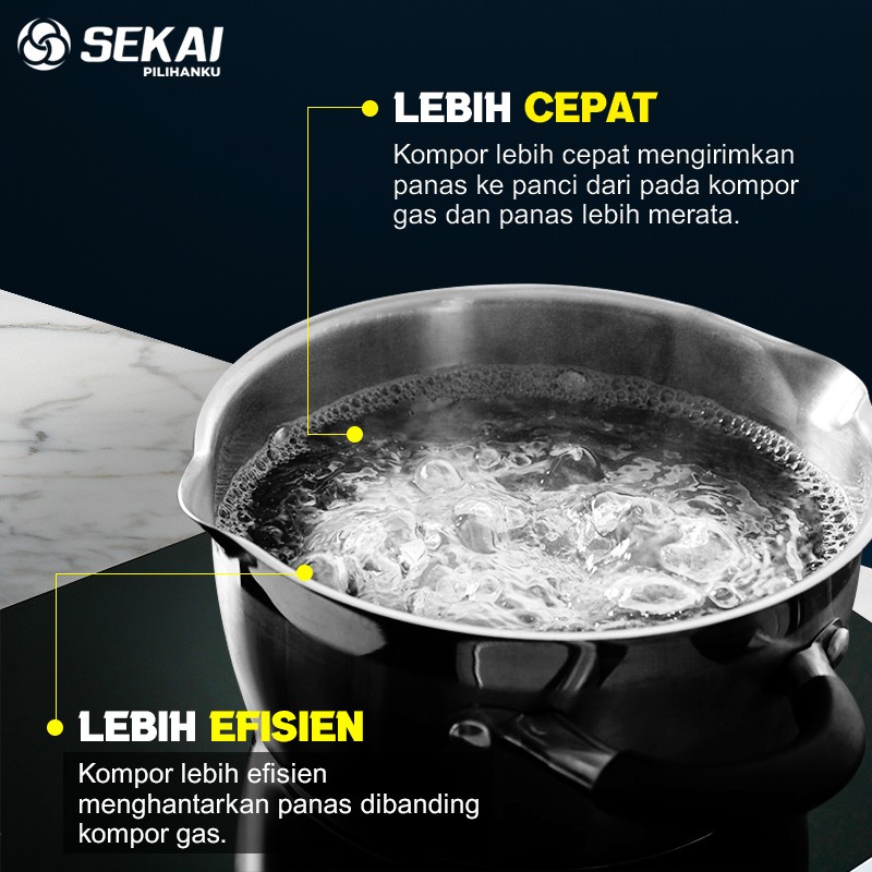 Kompor Induksi Sekai SEN 718 Induction Stove Listrik SEN718 Murah Low Watt Electric Stove Hemat