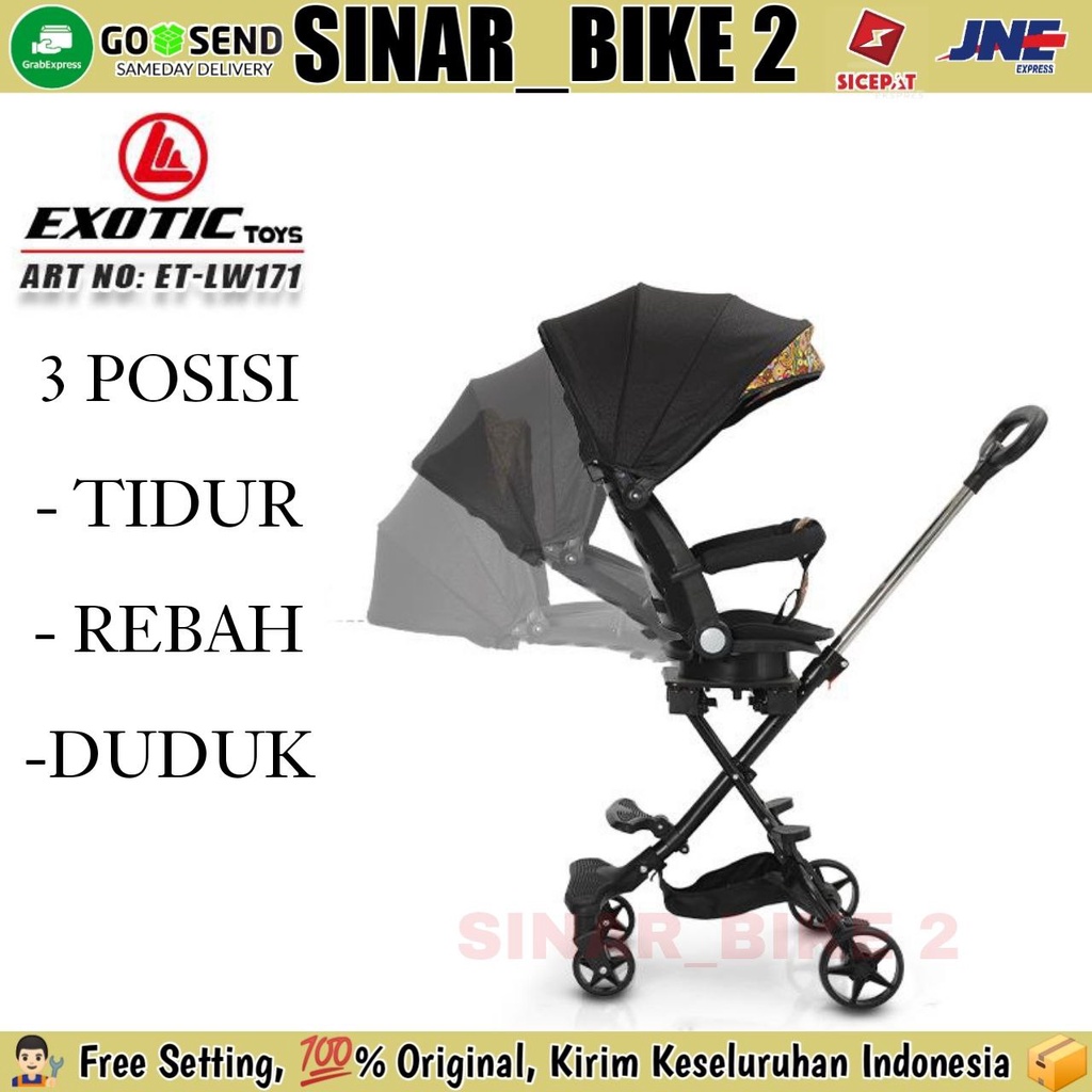 Baby Magic Stroller EXOTIC LW 171 Kanopi Kereta Dorong Bayi By Pacific