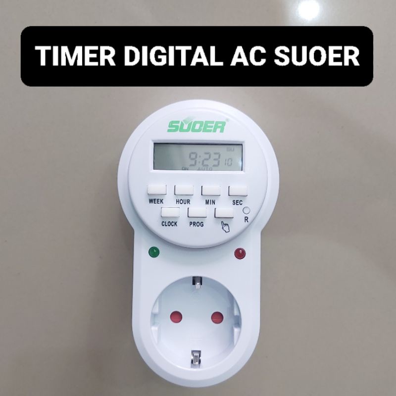 Timer Digital AC SOUER SON-63A 220V Harian Mingguan