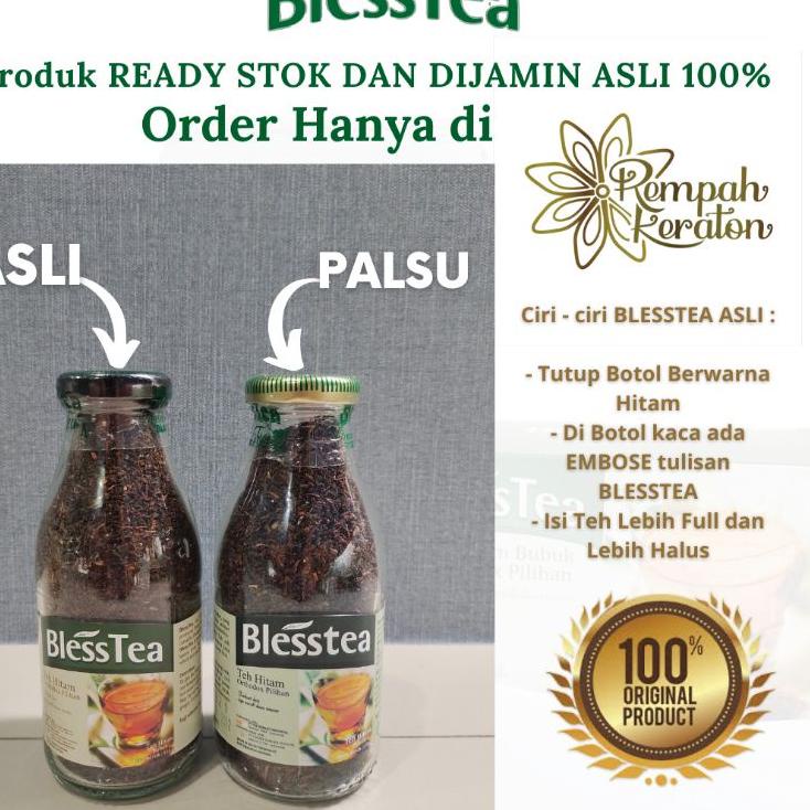 

➱ Blesstea Teh Hitam Botol DiJamin ASLI isi 110gr ★