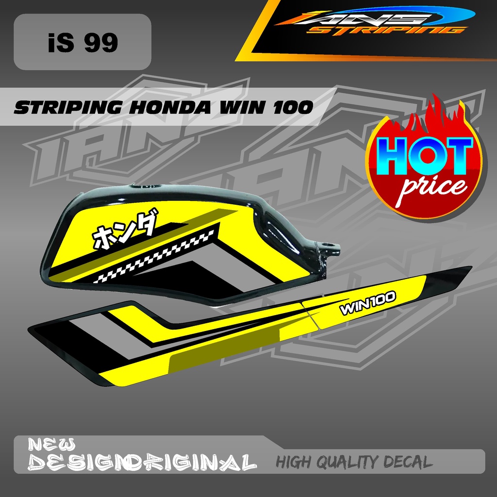 LIST BODY WIN100 / STIKER DECAL WIN BAHAN HOLOGRAM / NON HOLOGRAM IS98