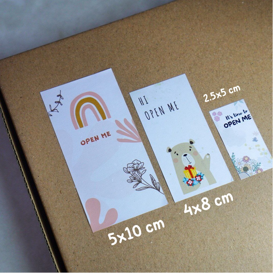 001 stiker segel box open me / STICKER SEGEL KOTAK SEAL BOX custom design