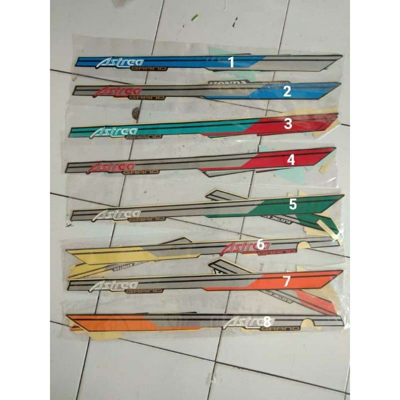 Striping sticker astrea grand variasi grand bulus 91-92 full body sabit motif klasik clasic original