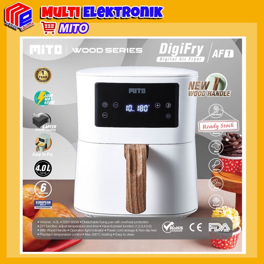 Digital Air Fryer Mito AF1 Original - Khusus untuk Kurir Sameday / Instant7