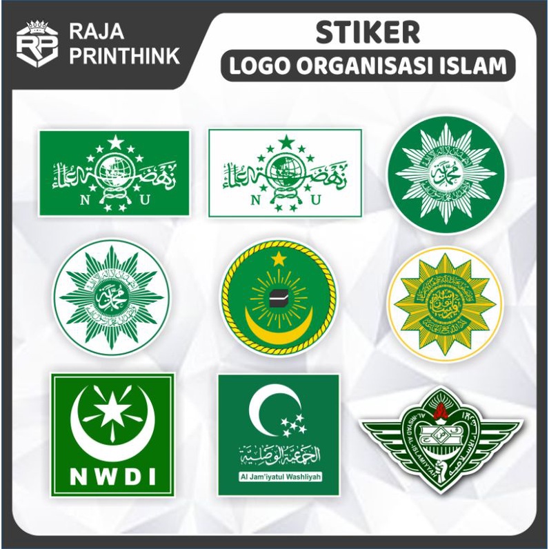 

Sticker Stiker NU Nahdlatul Ulama Muhammadiyah PUI PERSIS Nahdlatul Wathan Al-Washliyah Al-Irsyad