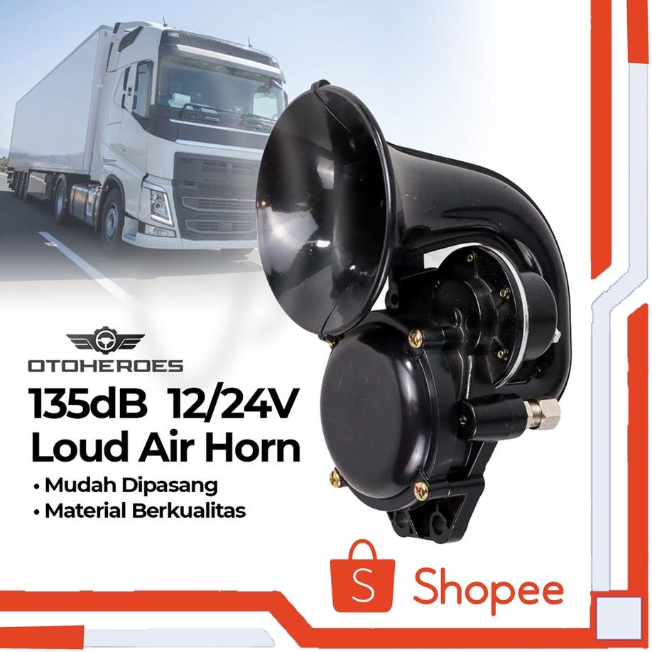 UHT235 [[PROMO]] Klakson Mobil Keong Suara Truk // Klakson Keong Trompet Mobil Truk Loud Air Horn 13