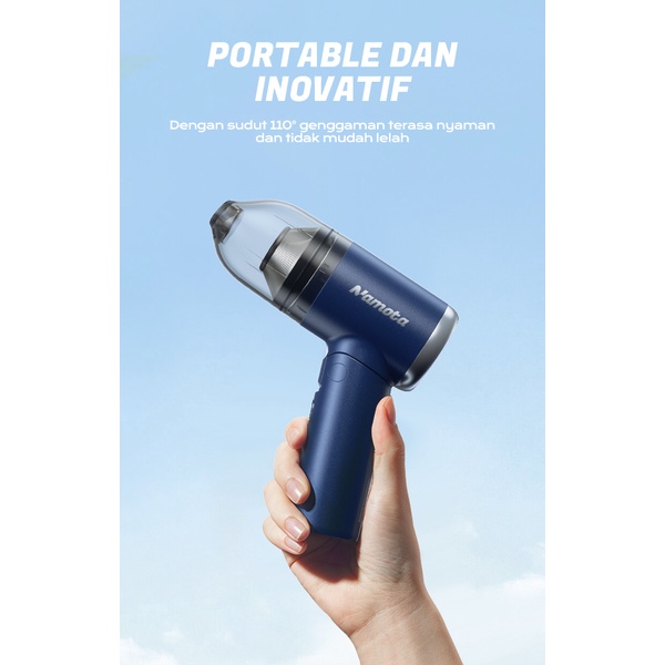 NAMOTA Car Vacuum Cleaner Mobil dan Rumah Wet And Dry Portable NC-VC01 Blue