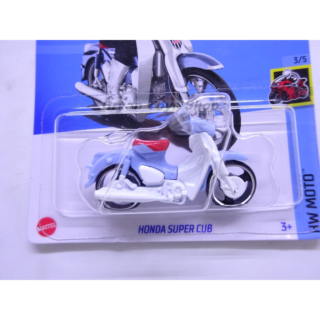 Hot Wheels Honda Super Cub Biru Putih