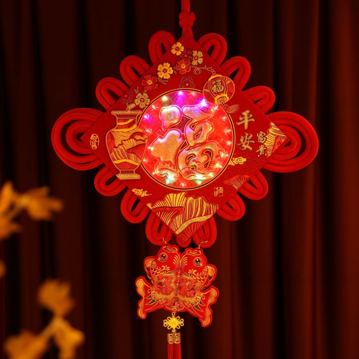 Chinese Knot Zhong Guo Jie Dekorasi Lampu Lampion Tassel Merah Jumbo Ornamen Imlek Harga Grosir Termurah