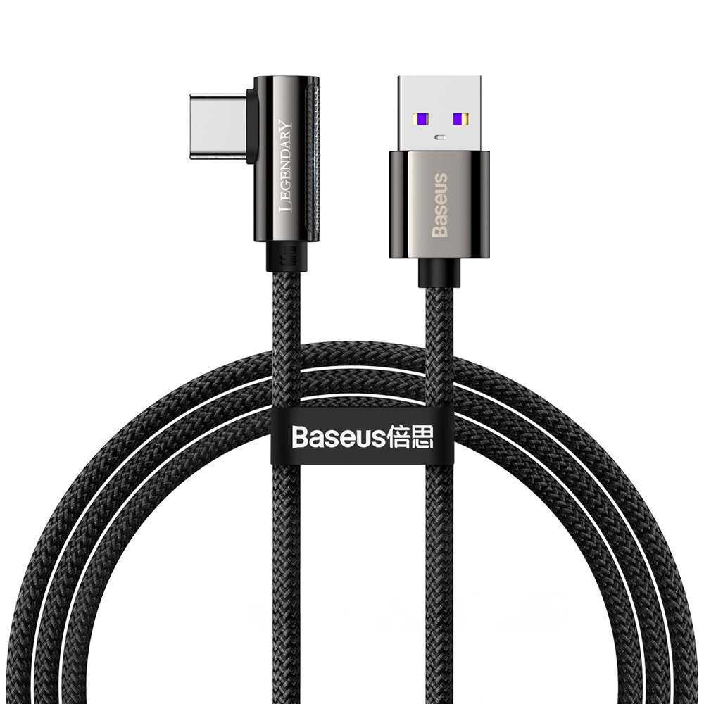 Kabel USB Type C 66W Bentuk L 1meter - Kabel Charger USB Type C L Shape 66W - Kabel USB Type C Braided 1 Meter