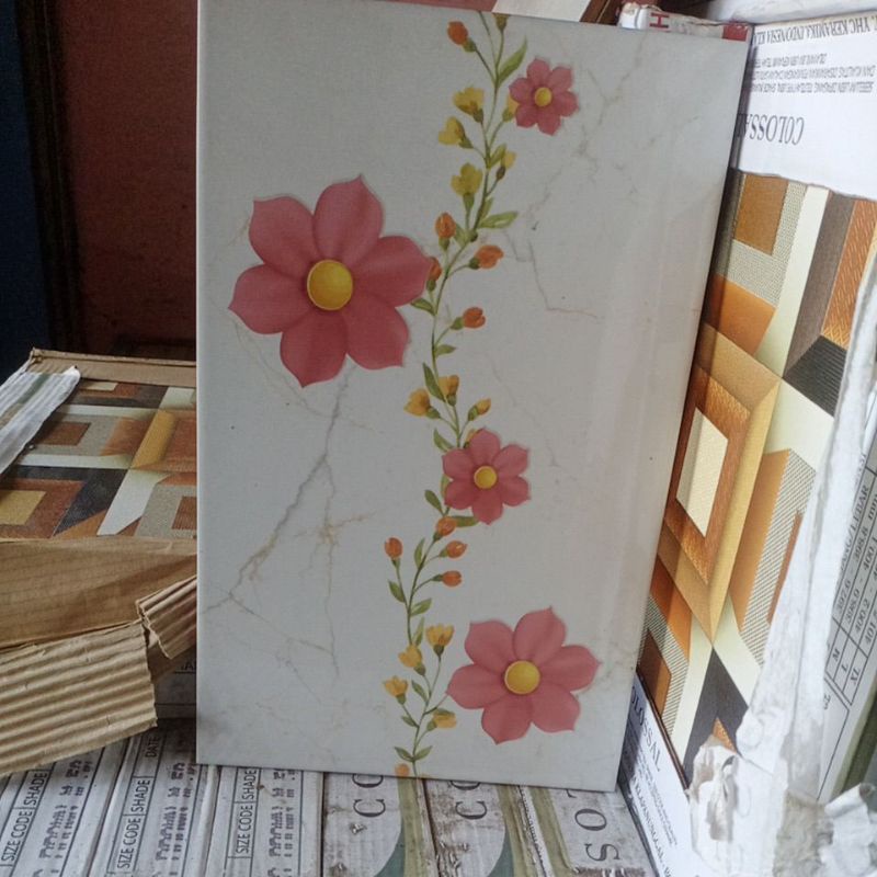keramik dinding 25x40 chrisvena pink kw1