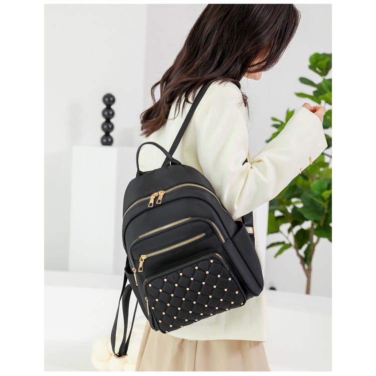 TAS RANSEL WANITA PREMIUM ANTI AIR IMPORT BACKPACK SEKOLAH HITAM MARIEKA TA725B5 KOREA CEWEK GENDONG KULIAH KERJA MURAH PUNGGUNG FASHION BATAM BRANDED REMAJA KEKINIAN