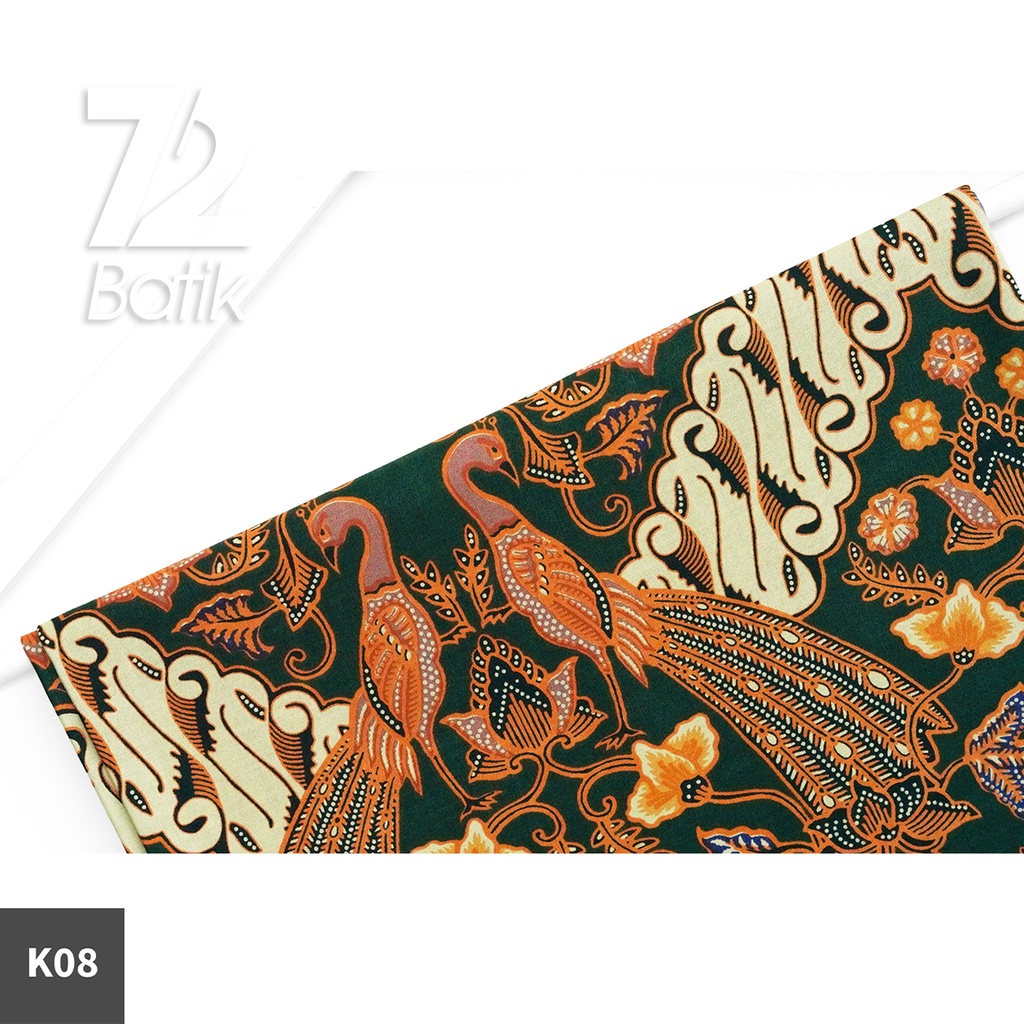 KAIN BATIK PREMIUM Bahan Katun Motif Parang Kembar Hijau Tua Putih Tulang 722736 Cap 72 Jarik Jarit Samping Kebat Panjang Batik Katun Modern Premium Bahan Seragam Batik Pernikahan Kantor Keluarga Murah Kamen Jadi Batik Bali Lembaran