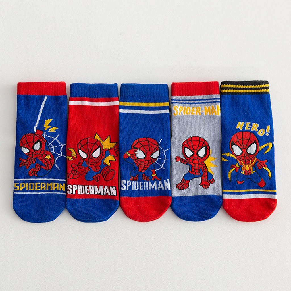 GTB Kaos Kaki Anak Motif Spiderman Kaus Kaki Bayi Lucu KK062