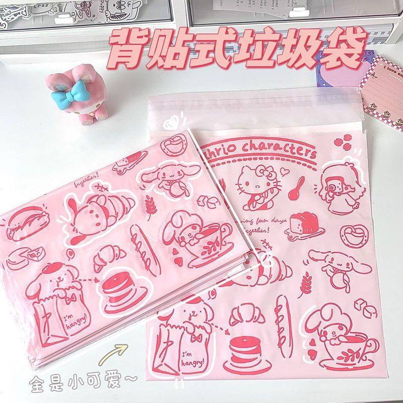 (10 PC) SANRIO PLASTIK SAMPAH SERBAGUNA/ PLASTIK SAMPAH MOBIL/PLASTIK SAMPAH  MEJA / KANTONG SAMPAH MOBIL/MEJA SERBAGUNA/ CINNAMOROLL