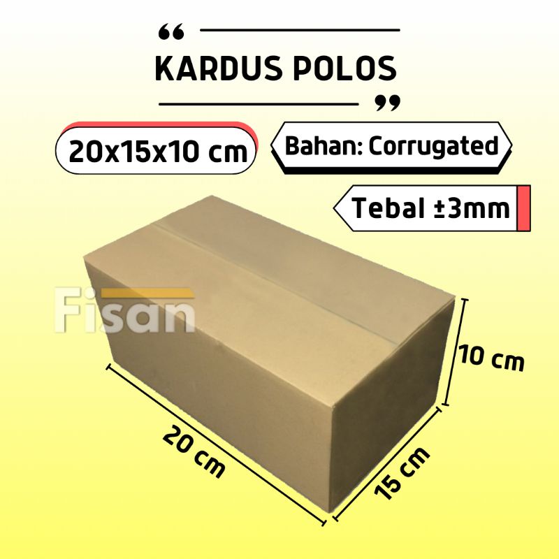 

Kardus Dus Kotak Box Packing New 20x15x10