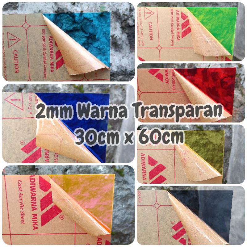 

AKRILIK LEMBARAN WARNA TRANSPARAN 2MM (30CM X 60CM)