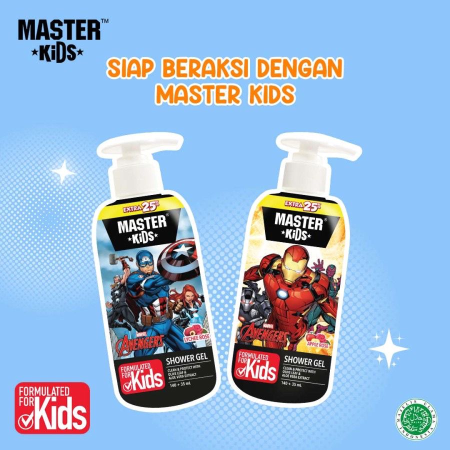 Master Kids Shower Gel botol 175ml