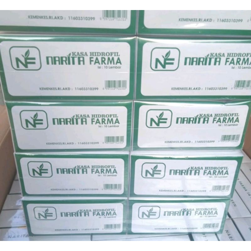 10 Box Kassa steril 16*16 Narita Farma