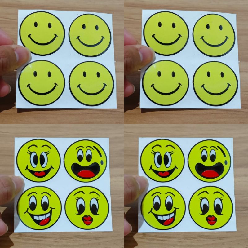 Sticker smile lucu  cutting sticker motor stiker mobil