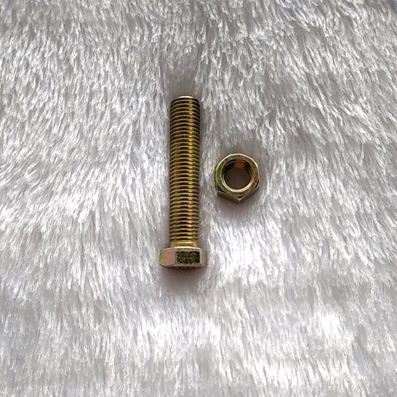 Baut + mur / M10 ukuran 14 panjang 5cm